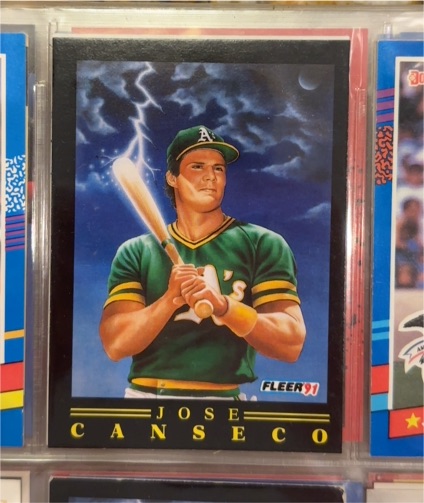1991 Fleer Pro-Vision #6 Jose Canseco — front