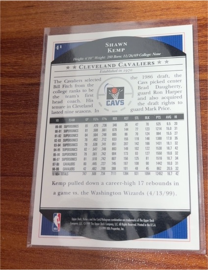 1997-98 Skybox NBA Hoops #224 Shawn Kemp — front