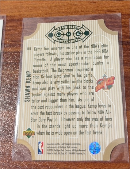 1996 Upper Deck Flashback #FB18 Shawn Kemp — front
