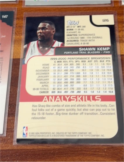 1999-00 Topps Stadium Club #126 Shawn Kemp — front