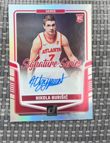 2024-25 Panini Donruss #SS-NDJ Nikola Đurišić Signature Series Rookie — front