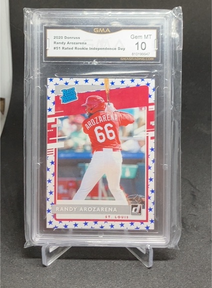 2020 Donruss #51 Randy Arozarena Rated Rookie Independence Day — front