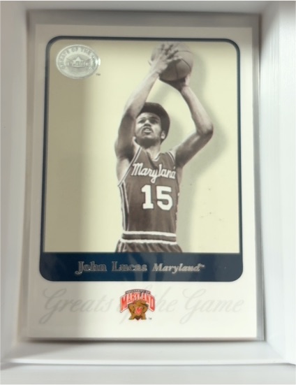 2001 Fleer Greats of the Game #43 John Lucas — front