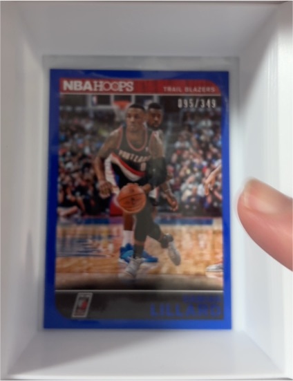 2014-15 Panini NBA Hoops Blue #36 Damian Lillard — front