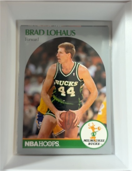 1990 NBA Hoops #178 Brad Lohaus Milwaukee Bucks — front