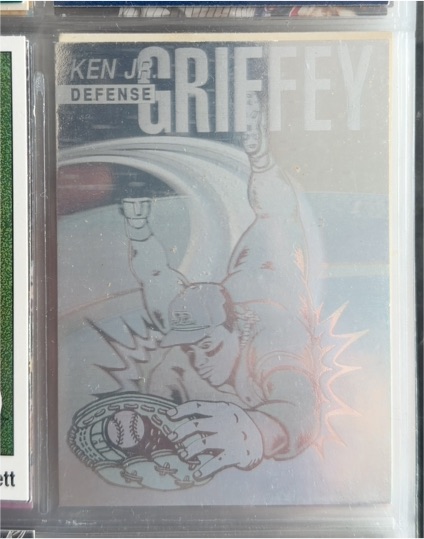 1992 Arena Holograms #4 Ken Griffey Jr Defense — front