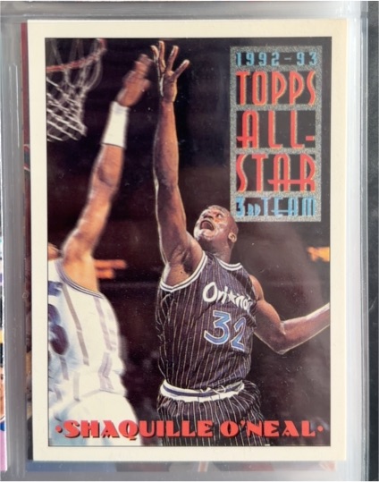 1992-93 Topps All-Star Team #134 Shaquille O'Neal — front