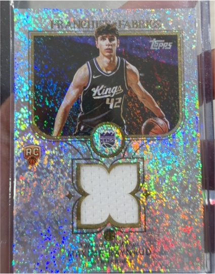 2025-26 Topps Franchise Fabrics #FF-MR Maxime Raynaud — front