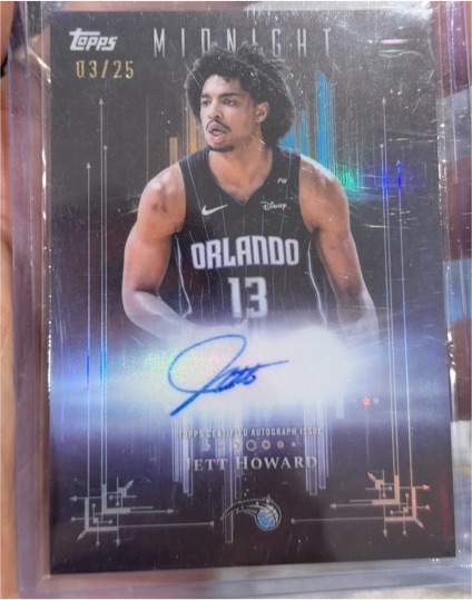2025 Topps Midnight #03/25 Jett Howard — front