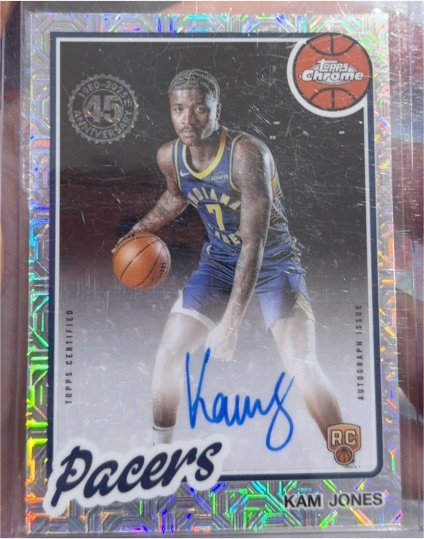 2025-26 Topps Chrome 1980-81 Silver Pack Rookie #80CR2-KO Kam Jones — front