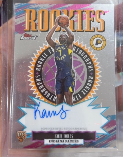 2025-26 Topps Finest #RFA-KO Kam Jones — front