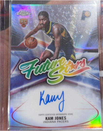 2025-26 Topps Chrome #FS-KAM Kam Jones Future Stars Autograph — front