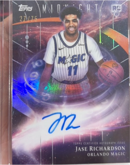 2025-26 Topps Midnight #SMR-JR Jase Richardson — front