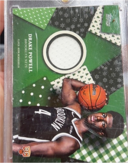 2025-26 Topps Basketball Holiday Relic #HR-18 Drake Powell — front