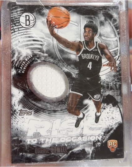 2025-26 Topps #RTO-DP Drake Powell Rise to the Occasion Relics — front
