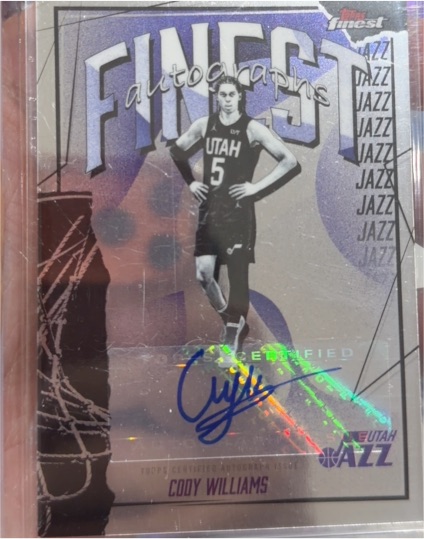2025-26 Topps Finest #FAU-CA Cody Williams — front