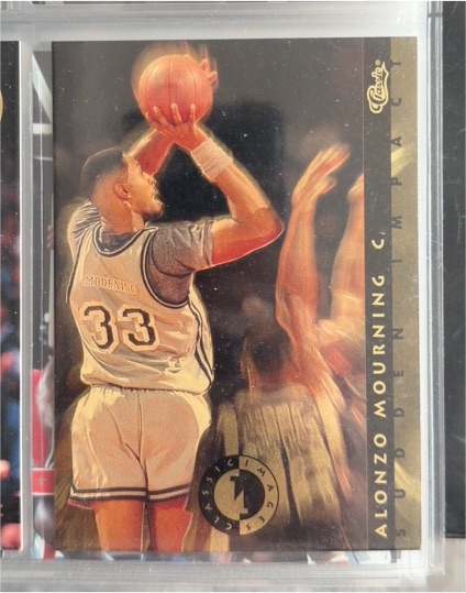 1993-94 Classic Images Four Sport #SI 10 Alonzo Mourning Sudden Impact — front