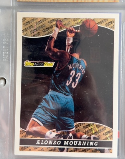 1993-94 Topps Black Gold #4 Alonzo Mourning — front