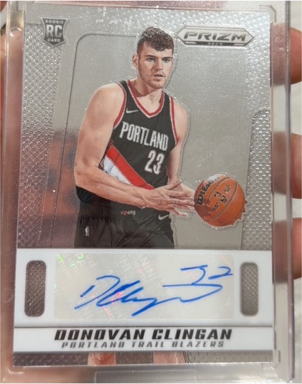 2024-25 Panini Prizm Deca #RSI-DCB Donovan Clingan Rookie Autograph — front