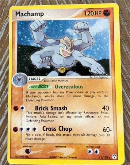2007 Pokemon EX Power Keepers #11 Machamp — front