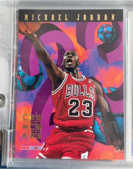 1995-96 NBA Hoops #Crunchers Michael Jordan #1 — front