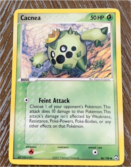 2007 Pokémon EX Power Keepers #46 Cacnea — front