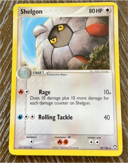 2007 Pokémon EX Power Keepers #39 Shelgon — front