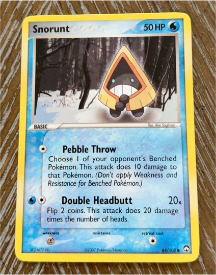 2007 Pokémon Power Keepers #64 Snorunt — front