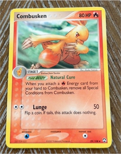 2007 Pokemon EX Power Keepers #29 Combusken — front