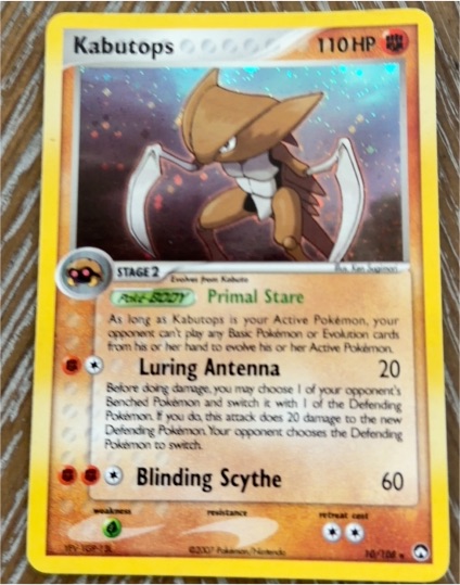 2007 Pokemon EX Power Keepers #10 Kabutops — front