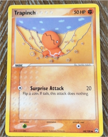 2007 Pokemon EX Power Keepers #68 Trapinch — front