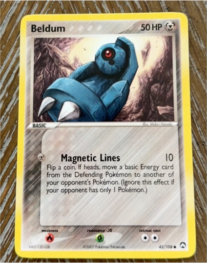 2007 Pokémon EX Power Keepers #45 Beldum — front