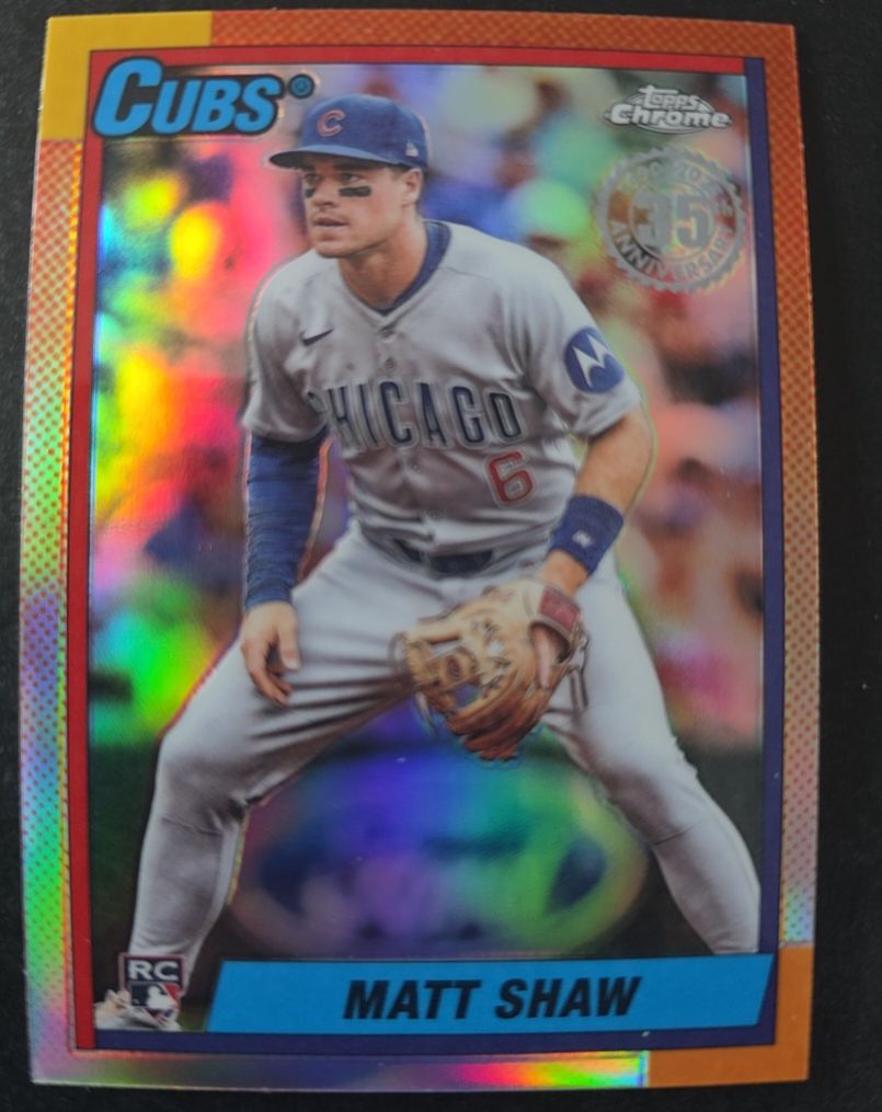 2025 Topps Chrome Update Series 35th Anniversary #90CU-20 Matt Shaw — front