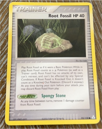 2006 Pokémon #93 Root Fossil — front