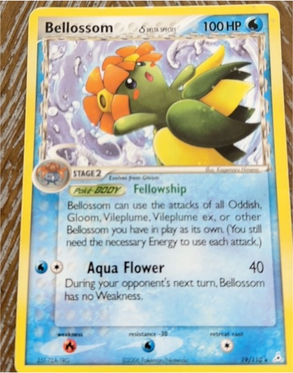 2006 Pokémon Holon Phantoms #19 Bellossom Delta Species — front
