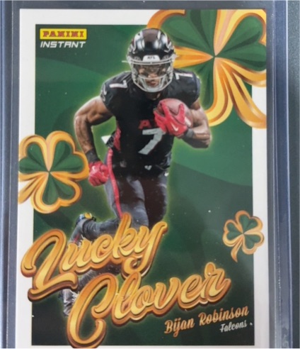 2025 Panini Instant Lucky Clover #7 Bijan Robinson — front
