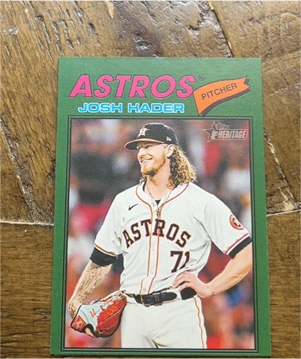 2026 Topps Heritage #9 Josh Hader — front