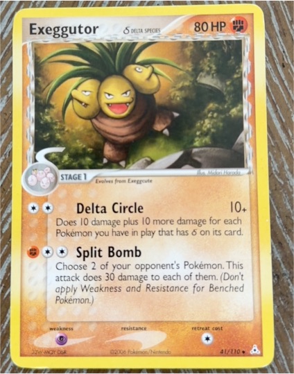 2006 Pokemon EX Holon Phantoms #41 Exeggutor (Delta Species) — front