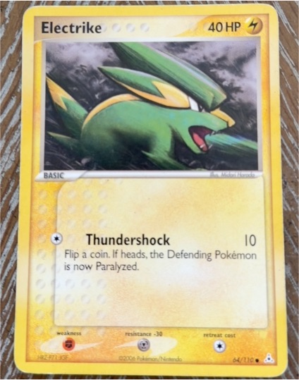 2006 Pokemon EX Holon Phantoms #64 Electrike — front