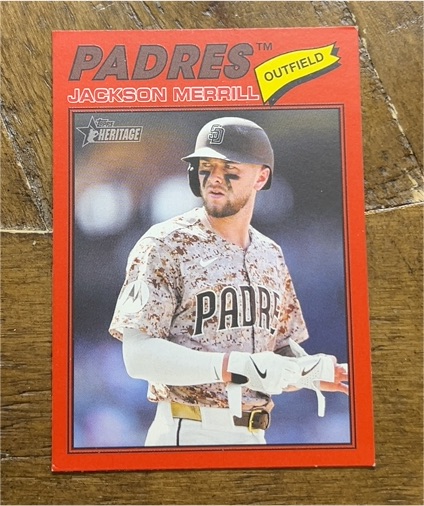2026 Topps Heritage #351 Jackson Merrill — front
