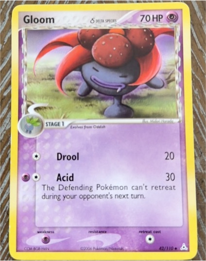 2006 Pokémon #42 Gloom Delta Species Holon Phantoms — front