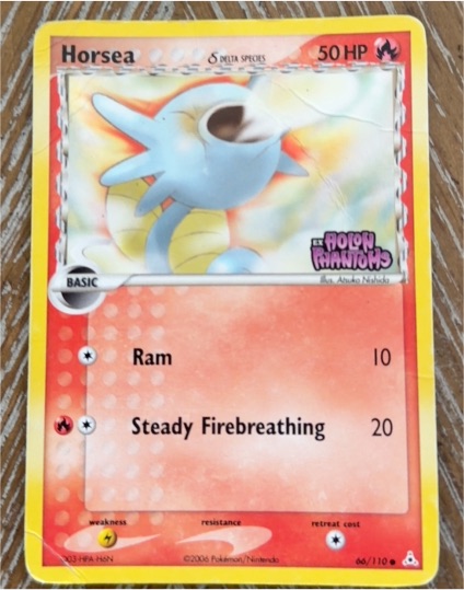 2006 Pokémon Holon Phantoms #66 Horsea (Delta Species) — front