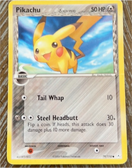 2006 Pokémon Holon Phantoms #79 Pikachu (Delta Species) — front