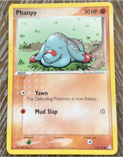 2006 Pokémon Holon Phantoms #75 Phanpy — front