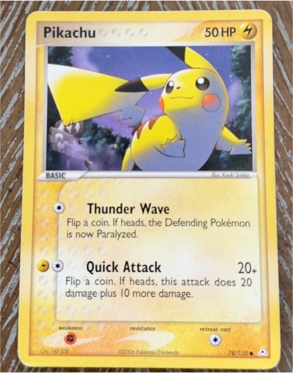 2006 Pokémon EX Holon Phantoms #78 Pikachu — front