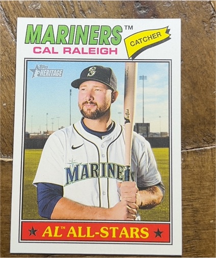 2026 Topps Heritage #269 Cal Raleigh — front
