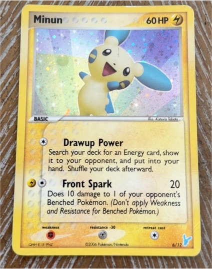 2006 Pokemon EX Trainer Kit 2 #6 Minun — front