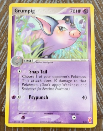 2006 Pokémon EX Trainer Kit 2 #3 Grumpig — front