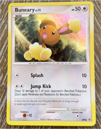 2007 Pokémon Diamond & Pearl Black Star Promo DP06 Buneary — front