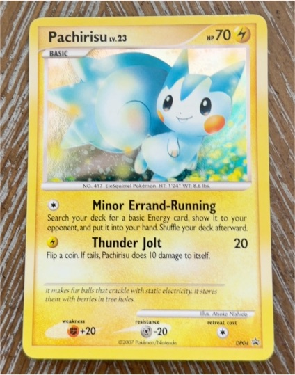 2007 Pokémon DP04 Pachirisu — front
